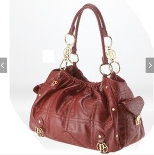 Bolzano Fiore Shoulder Leather Bag In Brown